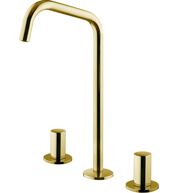 Смеситель для раковины Fima Carlo Frattini So F3191DOR (золотой), с донным клапаном