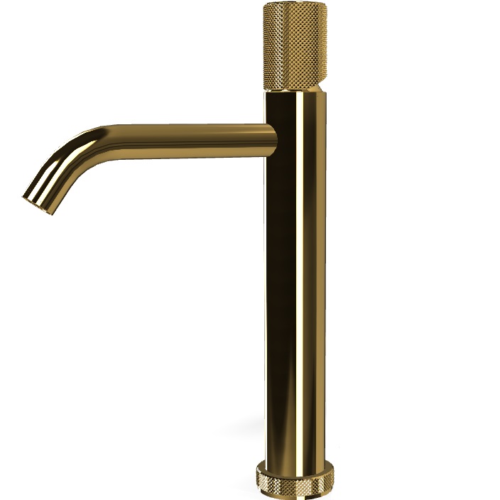 Смеситель для раковины Fima Carlo Frattini Spillo Tech F3031TLXSGOR (золотой), с донным клапаном