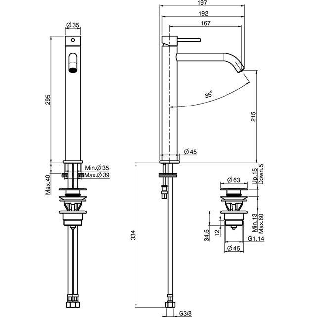 Смеситель для раковины Fima Carlo Frattini Spillo Up F3031/HXSBS (белый матовый), с донным клапаном