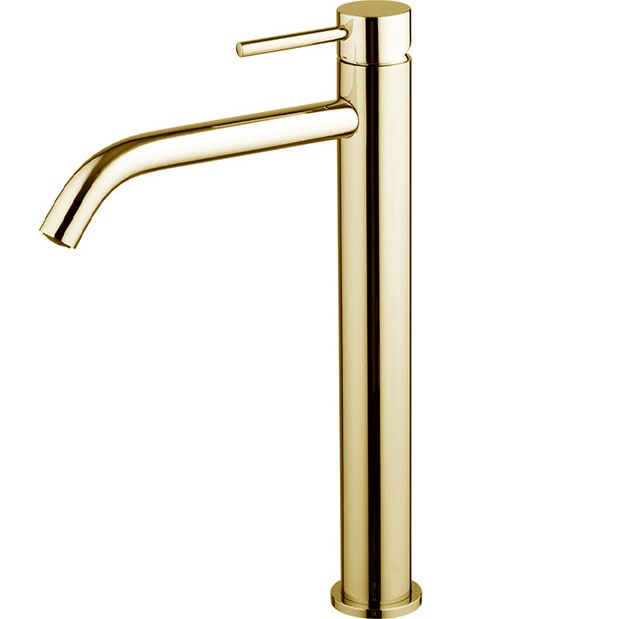 Смеситель для раковины Fima Carlo Frattini Spillo Up F3031/HXSOS (золото матовое), с донным клапаном