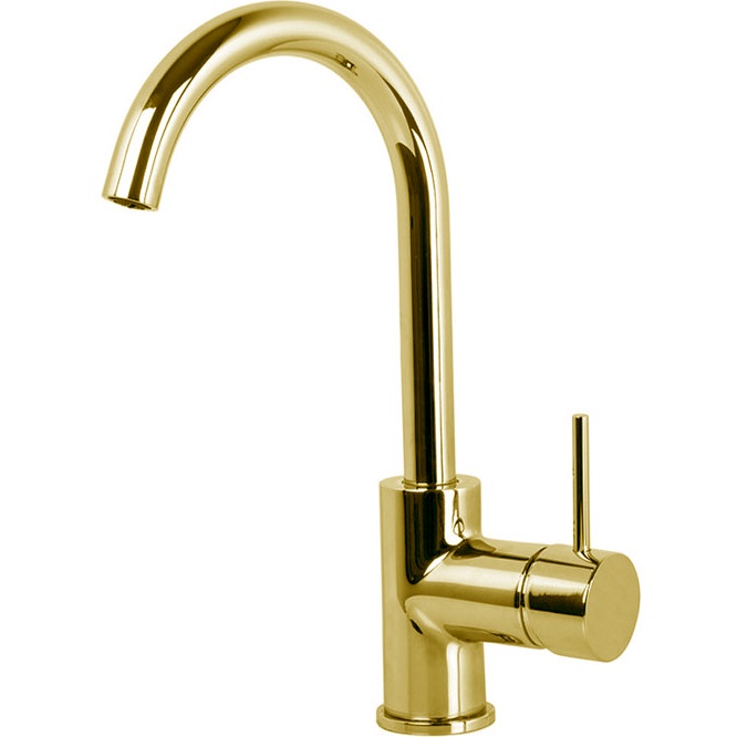 Смеситель для раковины Fima Carlo Frattini Spillo Up F3041OR (золотой), с донным клапаном