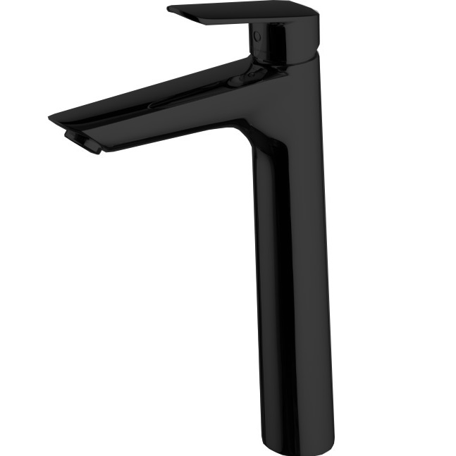 Смеситель для раковины Fima Carlo Frattini Spot F3001/HNS.1.ES (черный матовый), с донным клапаном