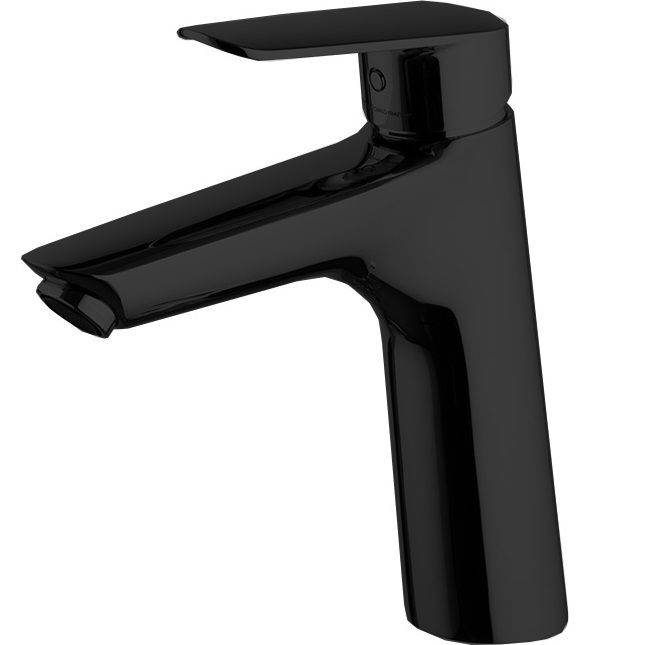 Смеситель для раковины Fima Carlo Frattini Spot F3001LNS (черный матовый), с донным клапаном