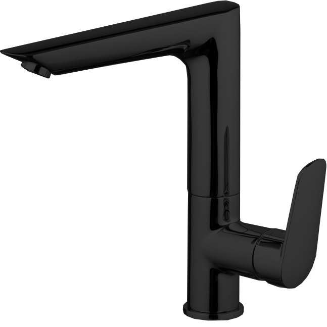 Смеситель для раковины Fima Carlo Frattini Spot F3011FNS.1 (черный матовый), с донным клапаном