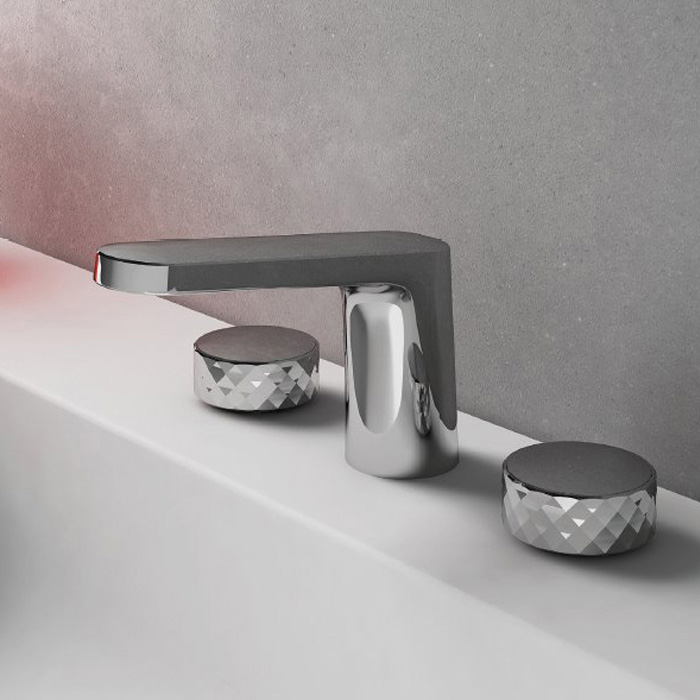 Смеситель для раковины Fima Carlo Frattini Texture Collection F5601HCR (хром), с донным клапаном