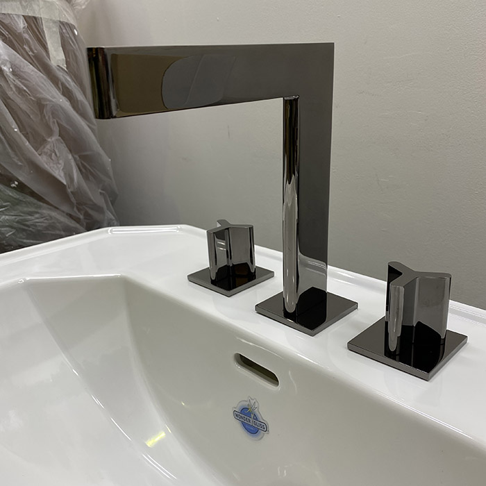 Смеситель для раковины ICON-X metal U7G-D24-151 (черный никель), с донным клапаном