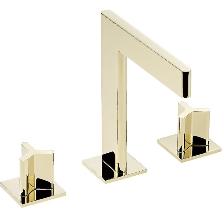 Смеситель для раковины ICON-X metal U7G-F01-151 (золотой), с донным клапаном