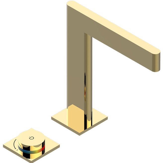 Смеситель для раковины ICON-X metal U7G-F01-170V (золотой), с донным клапаном, электронный