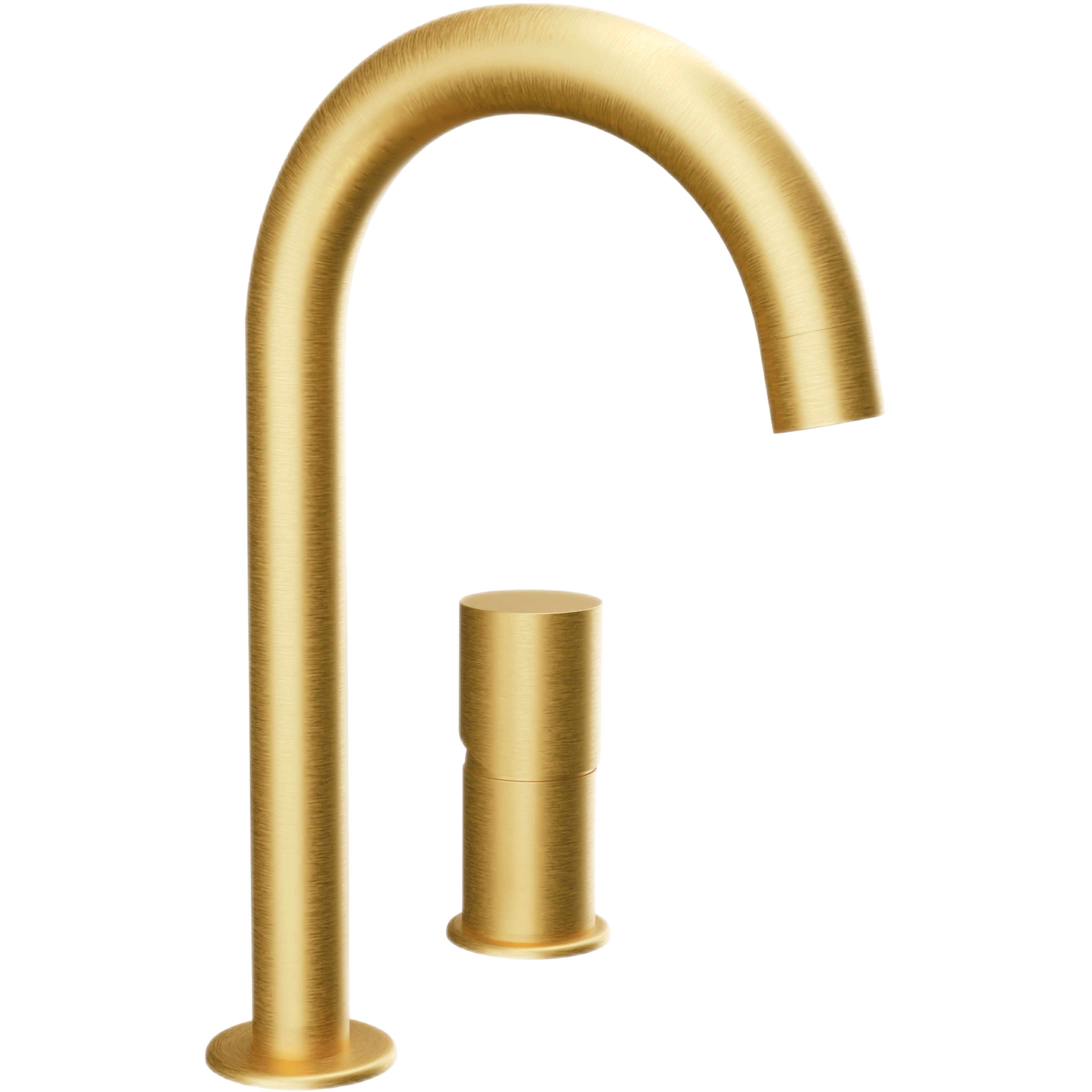 Смеситель для раковины Remer Edge EG557BG (золото брашированное), без донного клапана