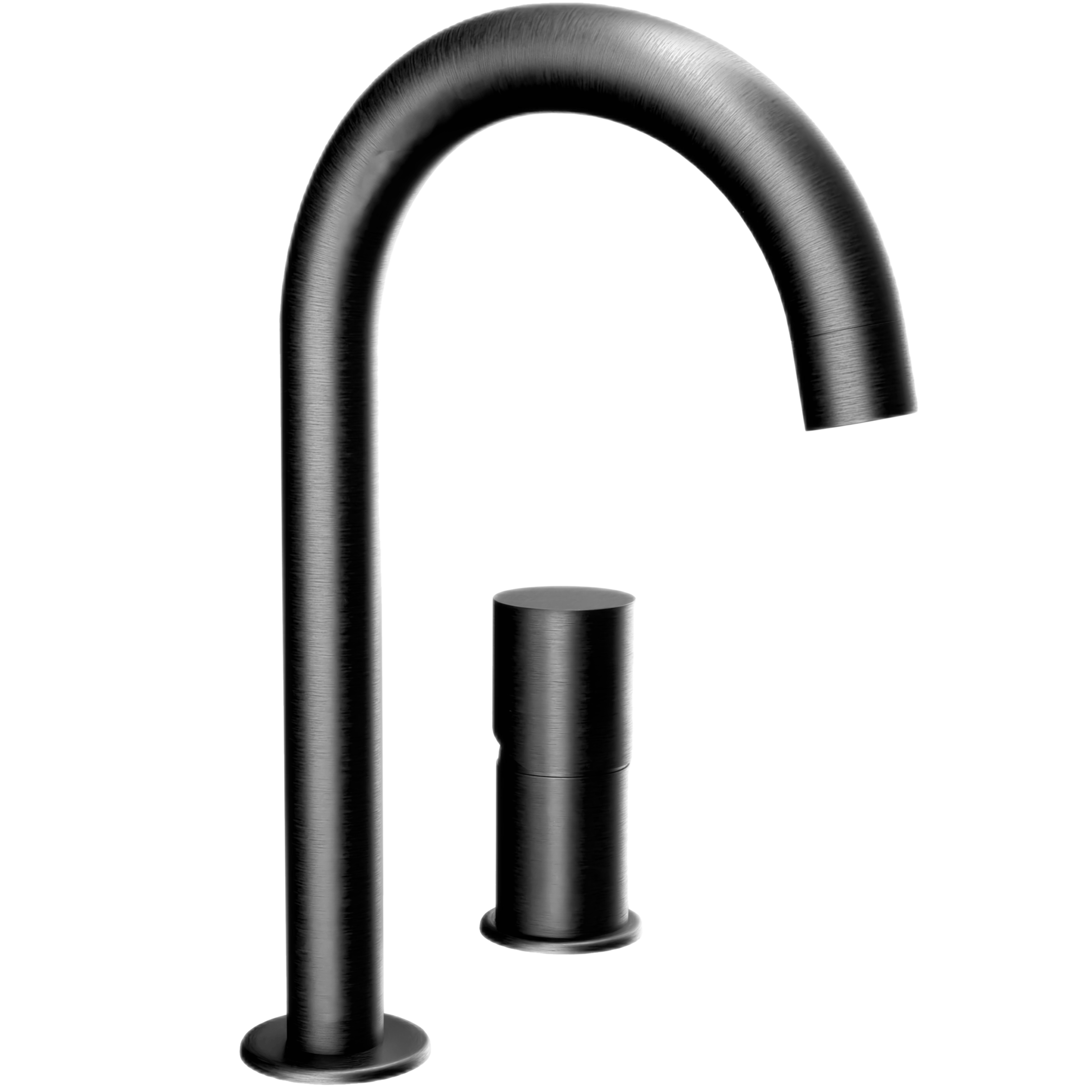 Смеситель для раковины Remer Edge EG557CFP (черный брашированный хром), без донного клапана