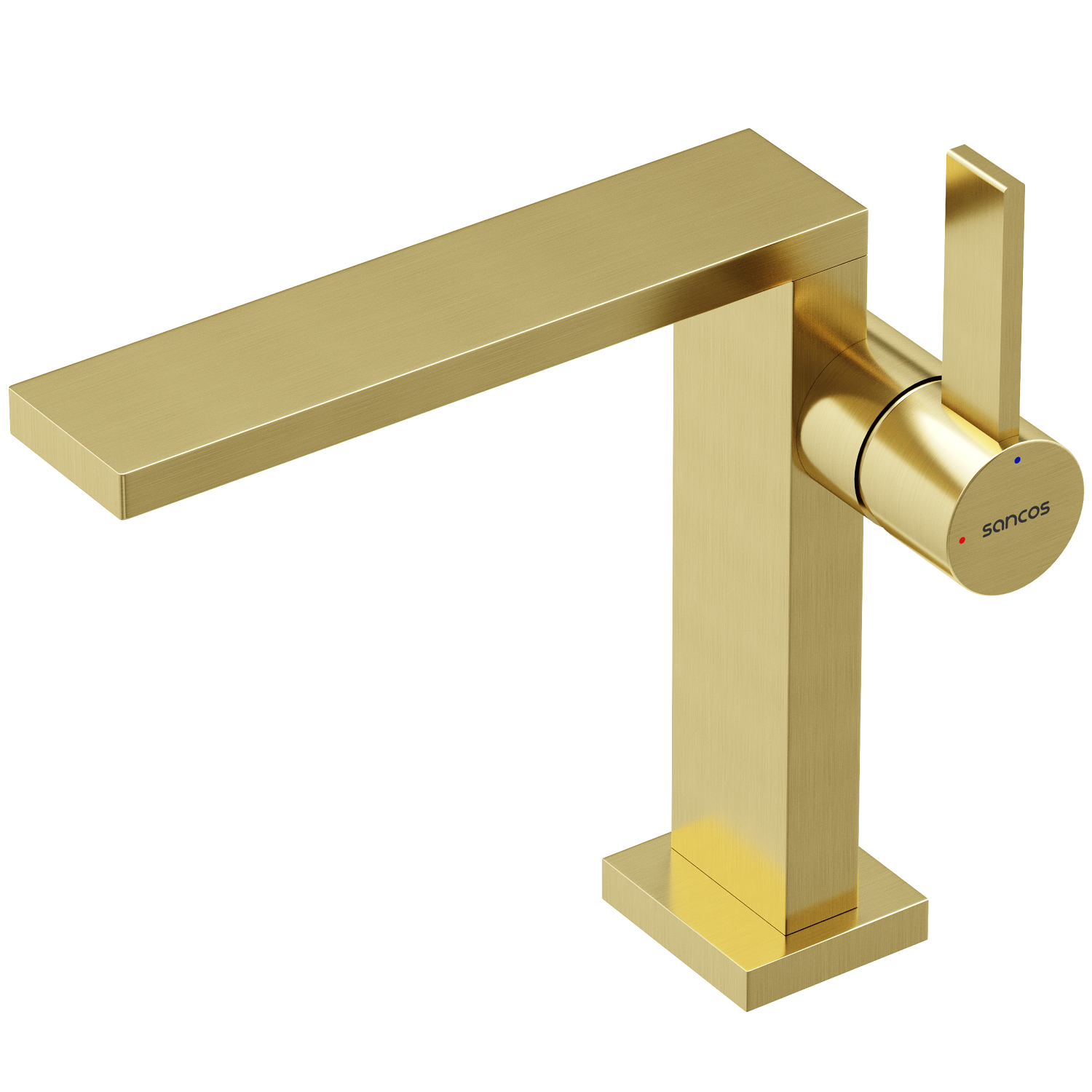 Смеситель для раковины Sancos Линн (Linn) SC9019BG (брашированное золото), без донного клапана