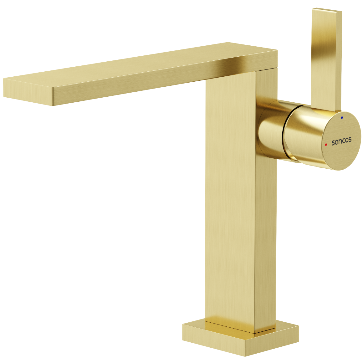 Смеситель для раковины Sancos Линн (Linn) SC9019BG (брашированное золото), без донного клапана