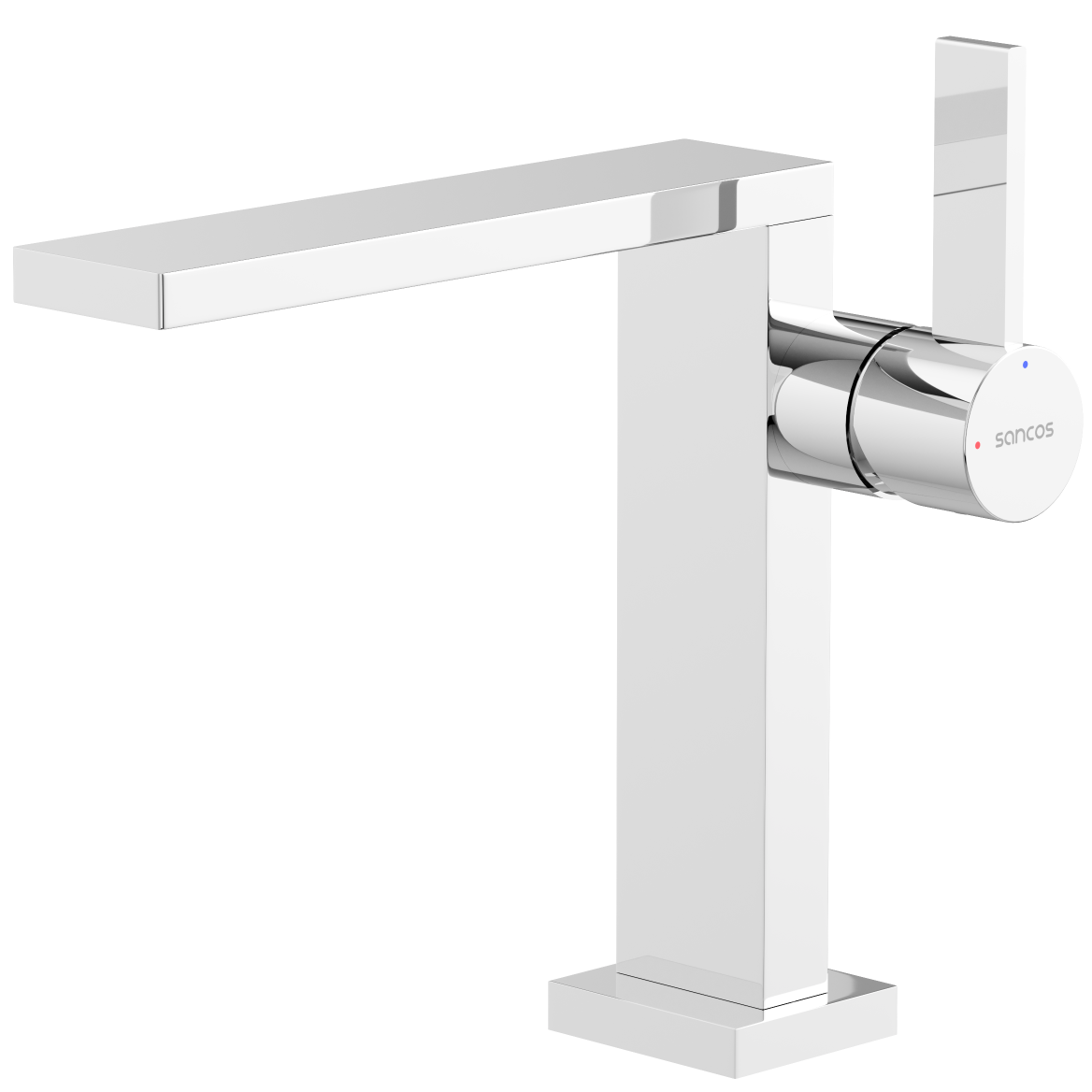 Смеситель для раковины Sancos Линн (Linn) SC9019CH (хром), без донного клапана