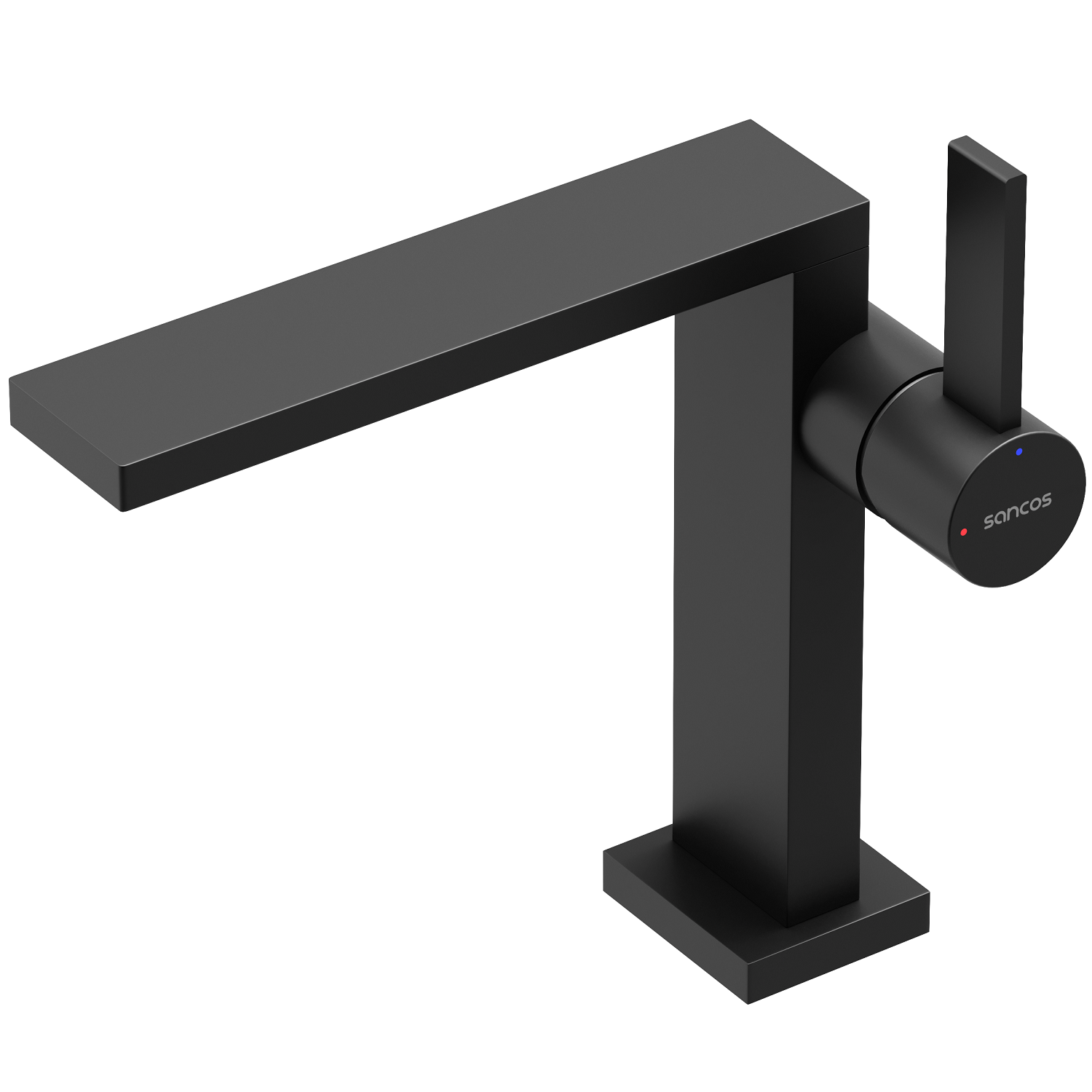 Смеситель для раковины Sancos Линн (Linn) SC9019MB (черный матовый), без донного клапана