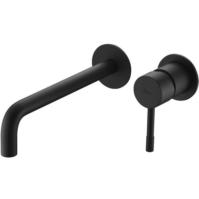 Смеситель для раковины скрытого монтажа Boheme Uno 465-B (черный матовый)