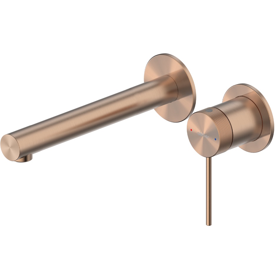 Смеситель для раковины скрытого монтажа Abber Emotion 316 AF8812BRG-M (розовое золото брашированное)