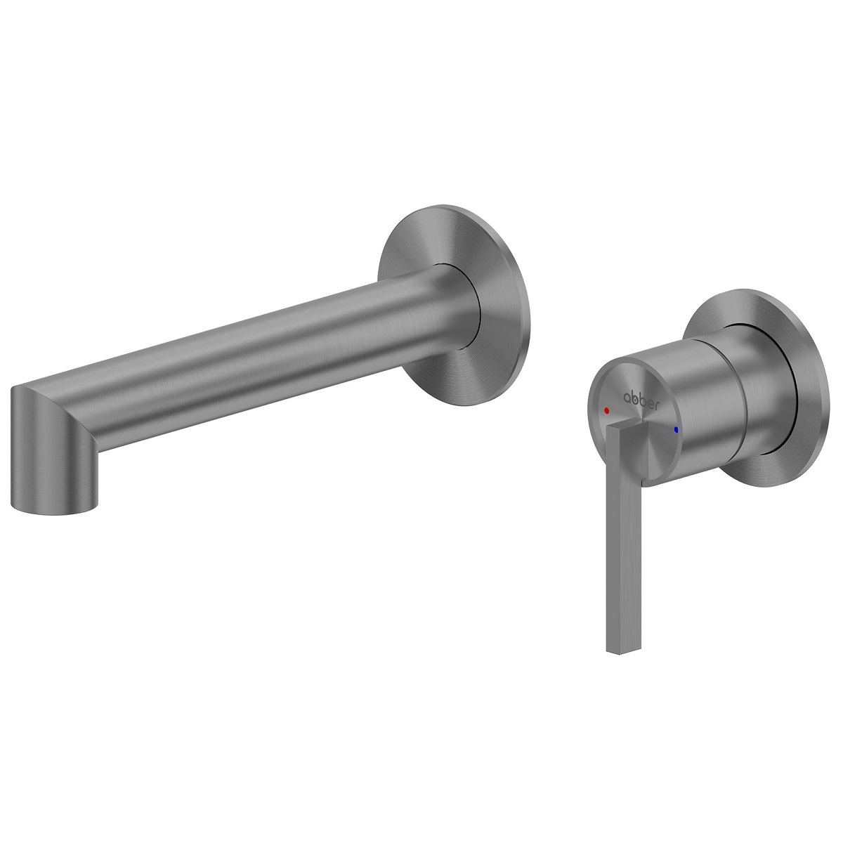 Смеситель для раковины скрытого монтажа Abber Perfekte 316 AF8A12BGG (оружейная сталь брашированная)