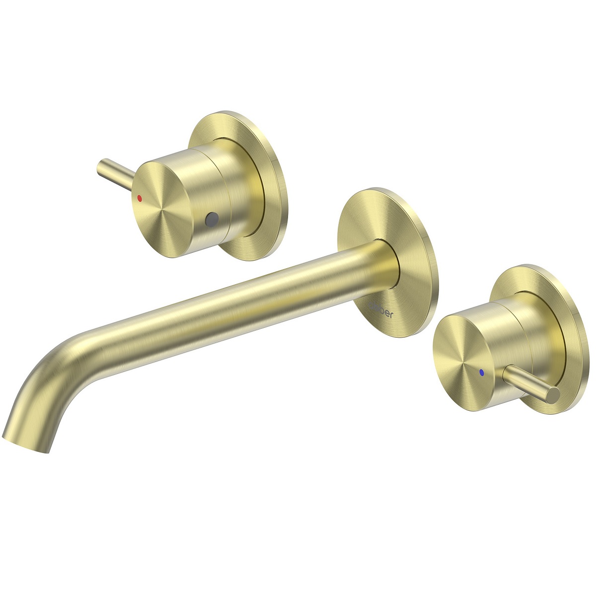 Смеситель для раковины скрытого монтажа Abber Wasser Kreis 316 AF81123BG-L (золото брашированное)