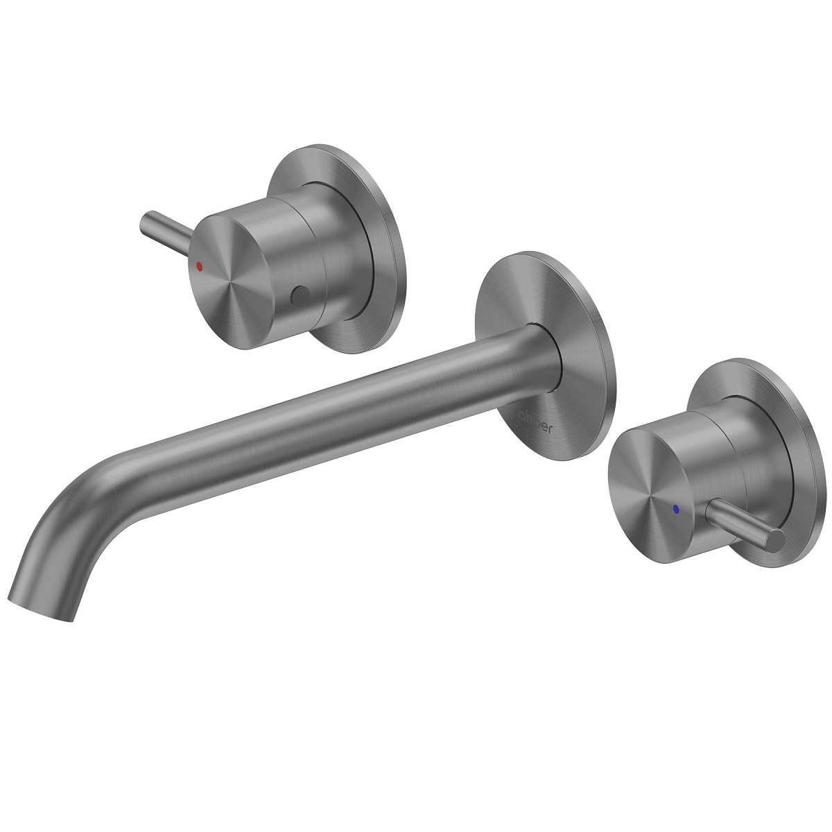 Смеситель для раковины скрытого монтажа Abber Wasser Kreis 316 AF81123BGG-L (оружейная сталь брашированная)