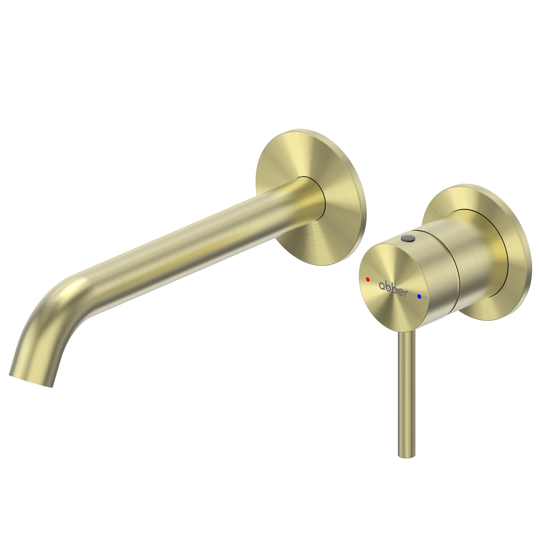 Смеситель для раковины скрытого монтажа Abber Wasser Kreis 316 AF8112BG-M (золото брашированное)