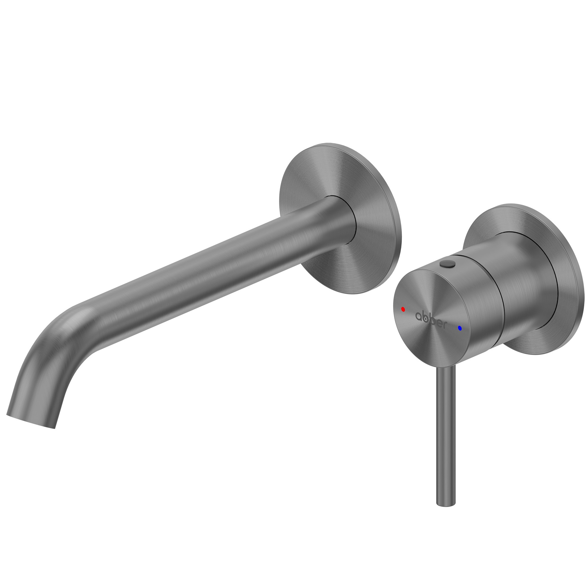 Смеситель для раковины скрытого монтажа Abber Wasser Kreis 316 AF8112BGG-M (оружейная сталь брашированная)