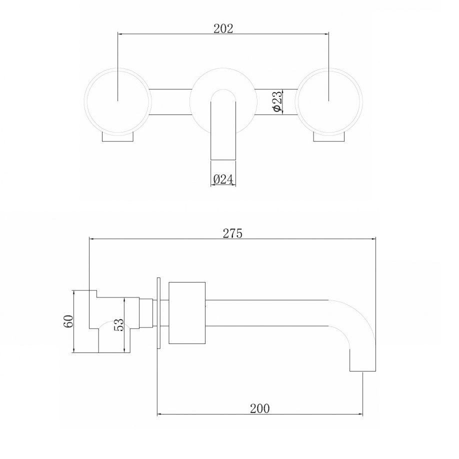 Смеситель для раковины скрытого монтажа Abber Wasser Kreis AF81122G (золотой матовый), без донного клапана