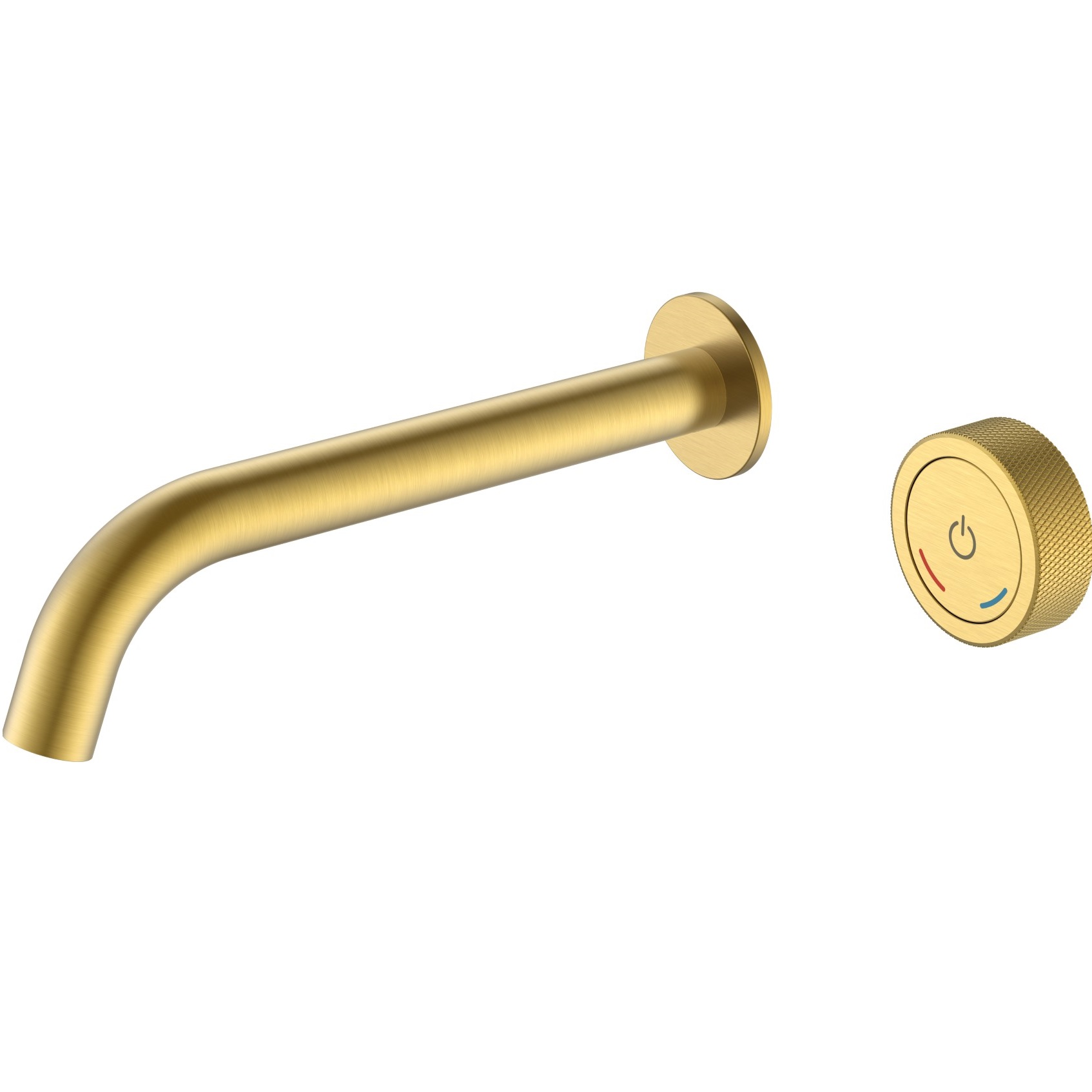 Смеситель для раковины скрытого монтажа автоматический Boheme Tech 158/2-MG (золото матовое), без донного клапана