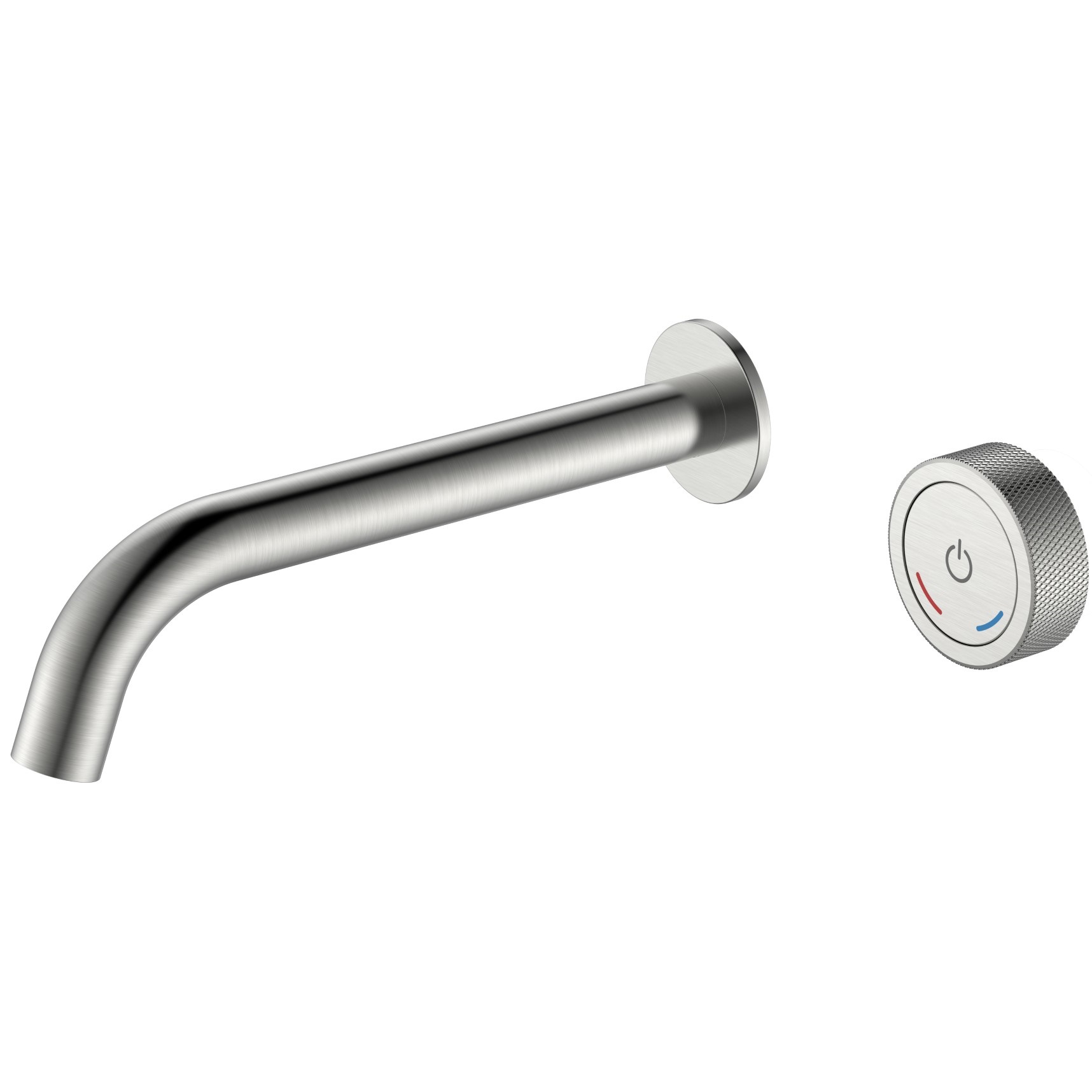 Смеситель для раковины скрытого монтажа автоматический Boheme Tech 158/2-NB (никель брашированный), без донного клапана