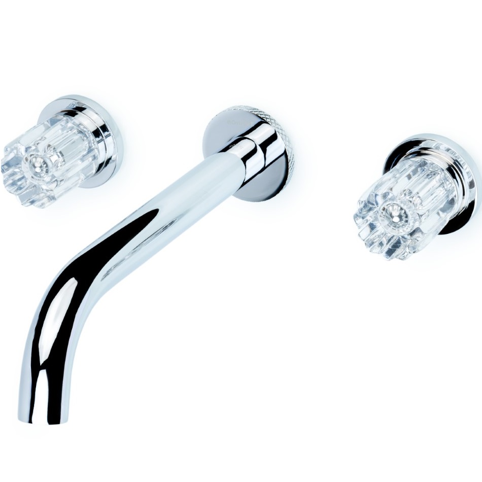 Смеситель для раковины скрытого монтажа Boheme Elegante 152-2-CR-EL (хром), без донного клапана