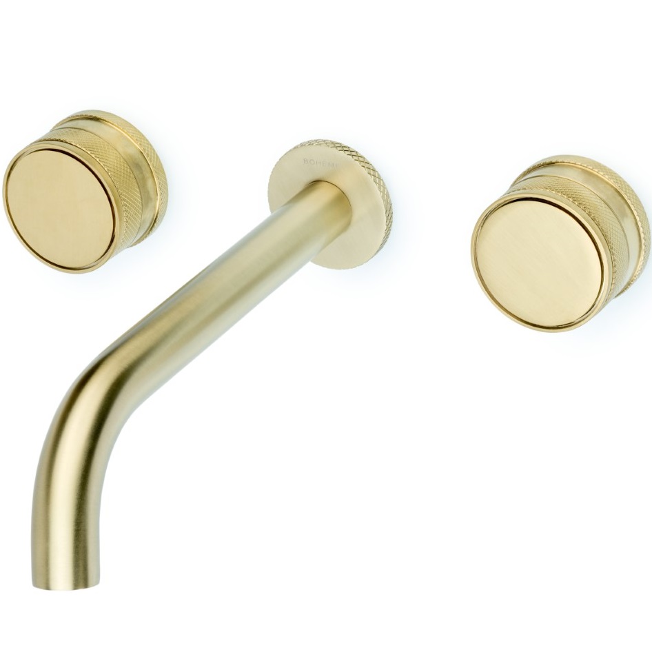 Смеситель для раковины скрытого монтажа Boheme Prestige 152-2-G-PR (золотой), без донного клапана