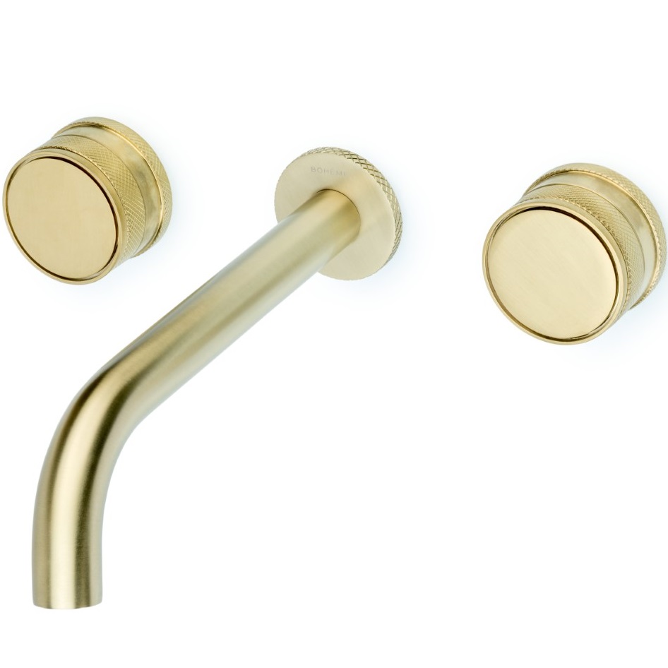 Смеситель для раковины скрытого монтажа Boheme Prestige 152-2-MG-PR (золото матовое), без донного клапана