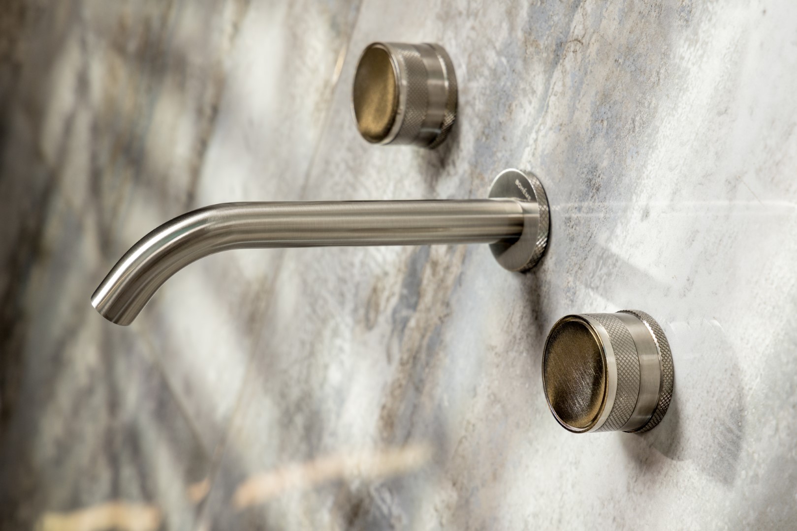 Смеситель для раковины скрытого монтажа Boheme Prestige 152-2-NB-PR (никель брашированный), без донного клапана