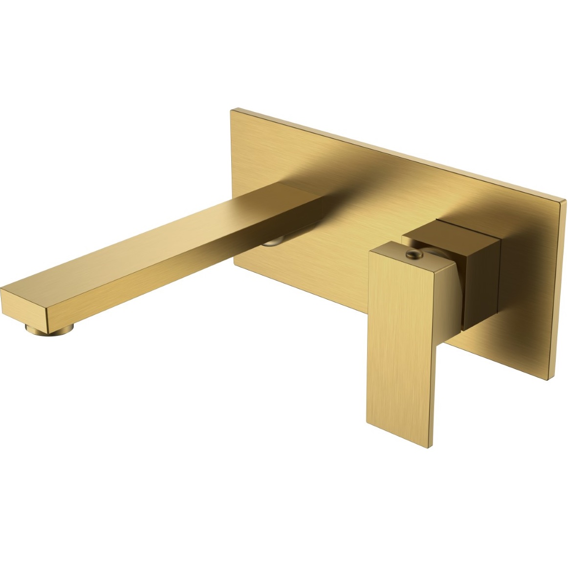 Смеситель для раковины скрытого монтажа Boheme Qubic 475-BR (бронза), без донного клапана