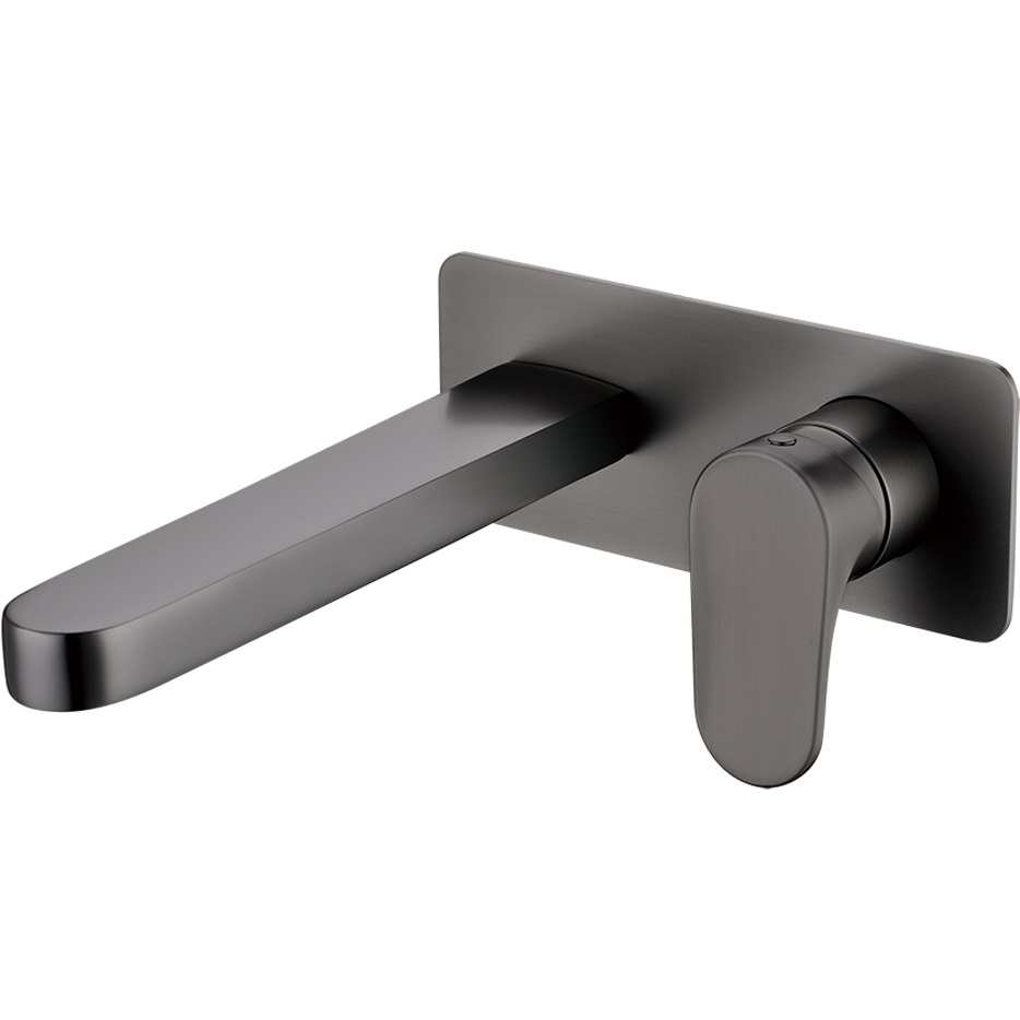 Смеситель для раковины скрытого монтажа Boheme Spectre 455-GM (оружейный металл), без донного клапана