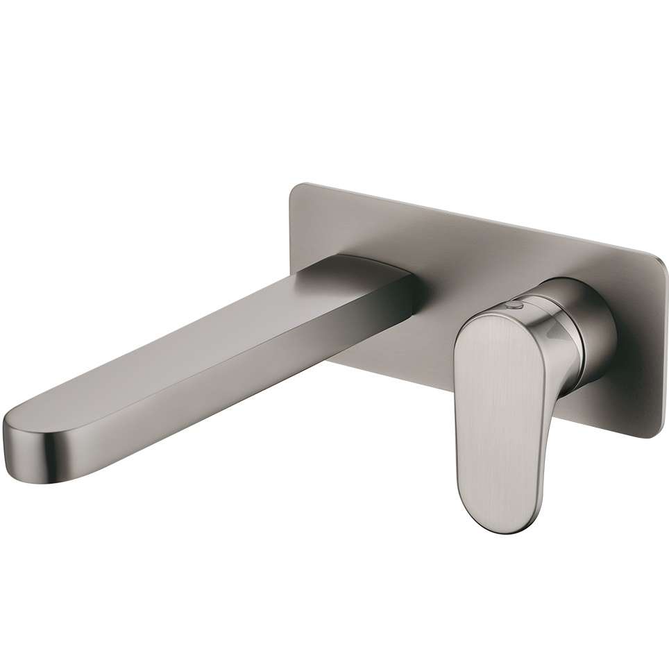 Смеситель для раковины скрытого монтажа Boheme Spectre 455-NB (никель брашированный), без донного клапана