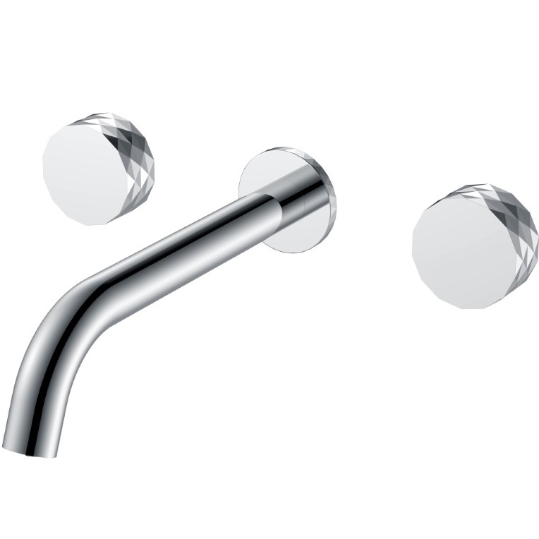 Смеситель для раковины скрытого монтажа Boheme Stick Diamond 152-2-CR (хром), без донного клапана