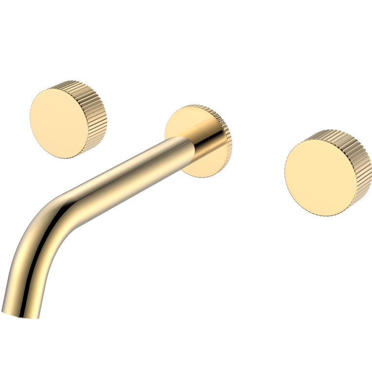 Смеситель для раковины скрытого монтажа Boheme Stick Linea 152-2-G.3 (золотой), без донного клапана