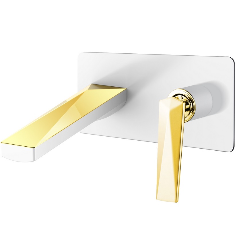 Золотой/белый