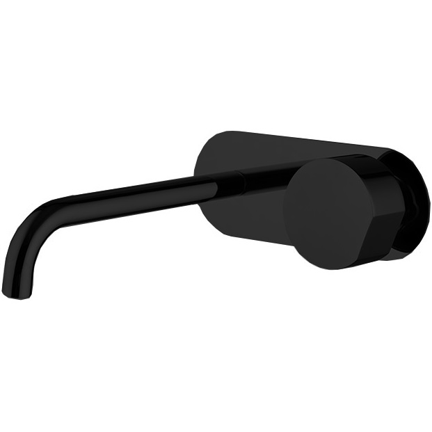 Смеситель для раковины скрытого монтажа F3171WLX5NS (черный матовый), с донным клапаном