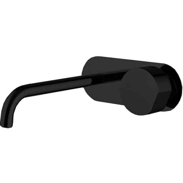 Смеситель для раковины скрытого монтажа F3171WX5NS (черный матовый), с донным клапаном