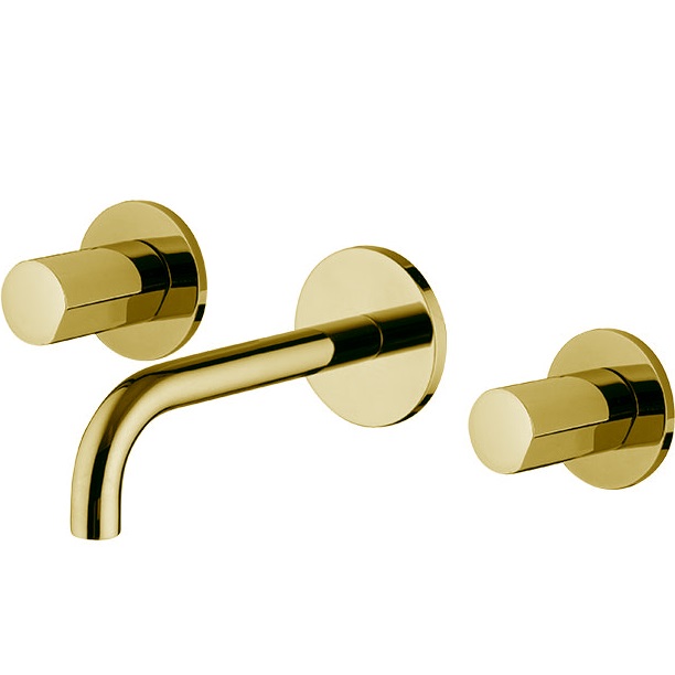 Смеситель для раковины скрытого монтажа Fima Carlo Frattini So F3191/5OR (золотой), с донным клапаном