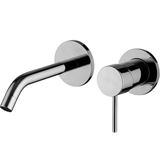 Смеситель для раковины скрытого монтажа излив 16см Fima Carlo Frattini Spillo Up F3051WX8CR (хром), с донным клапаном