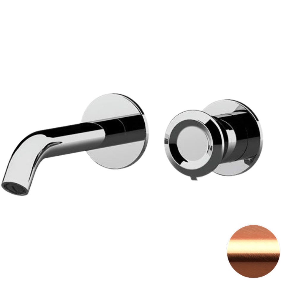 Смеситель для раковины скрытого монтажа Remer Element ET15PRP (медь брашированная), с изливом