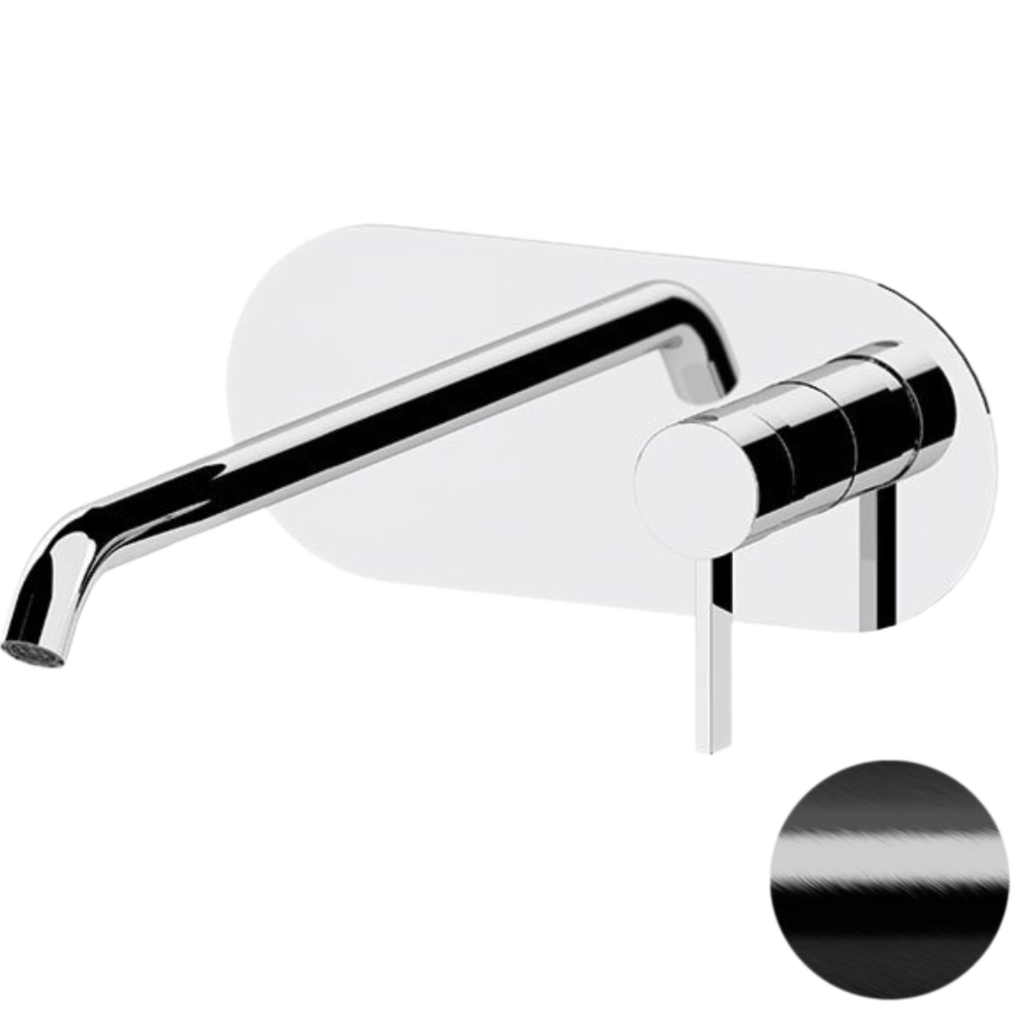 Смеситель для раковины скрытого монтажа Remer Metrica MC15LCFP (черный матовый)