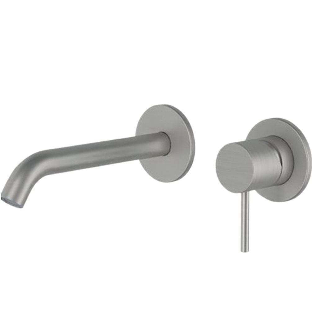 Смеситель для раковины скрытого монтажа Remer X Style Inox SSX15P (сталь)