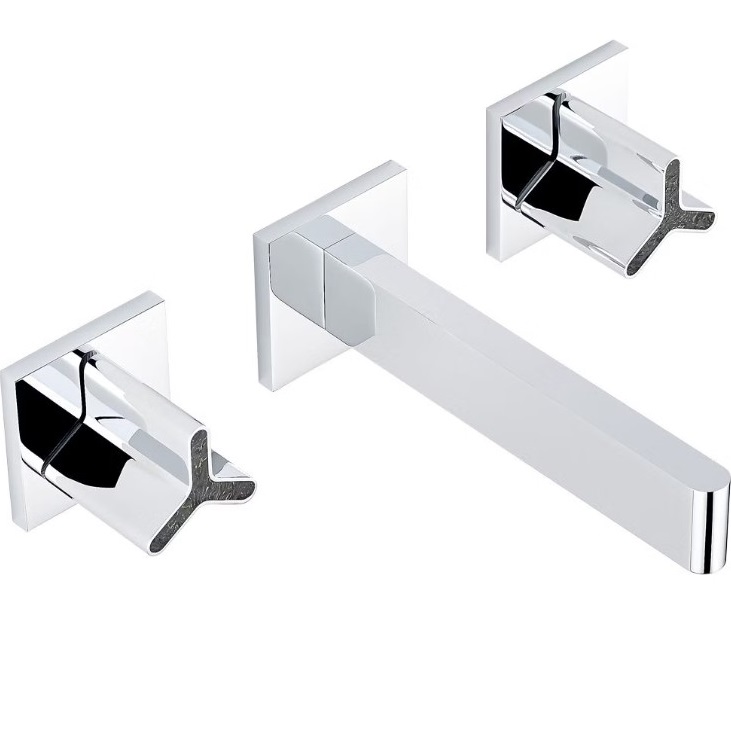 Смеситель для раковины скрытого монтажа THG ICON-X Carbone gold U7S-A02-40GB (хром)