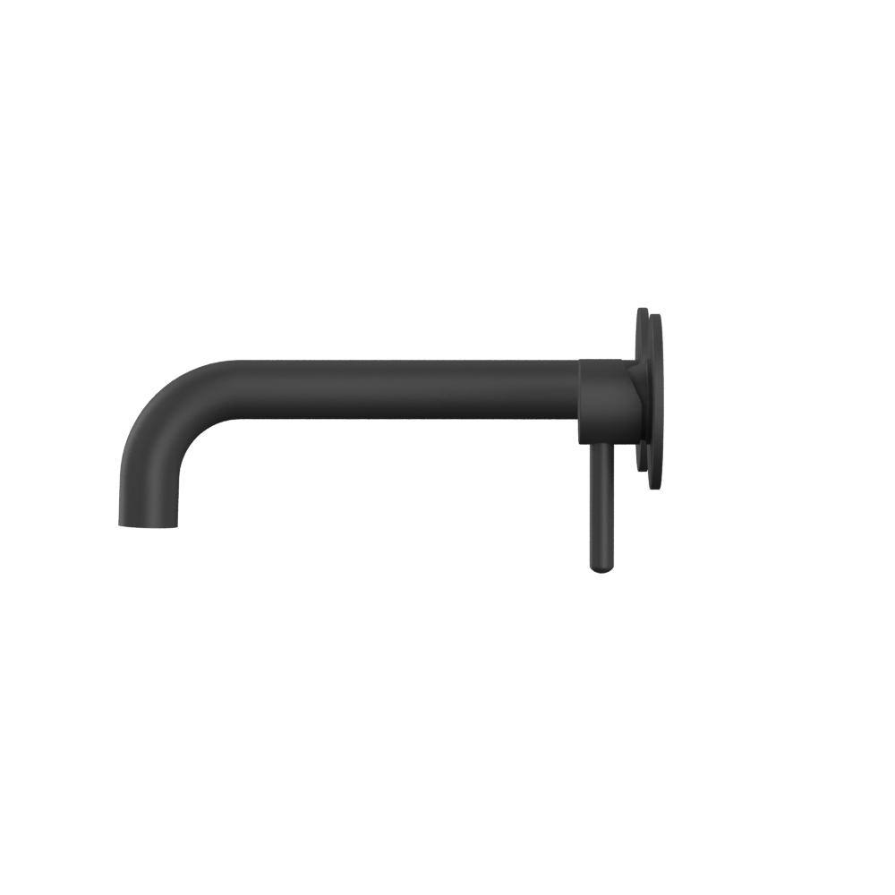 Смеситель для раковины скрытого монтажа 22 см. Whitecross Серия Y Y1215BL (черный матовый), без донного клапана