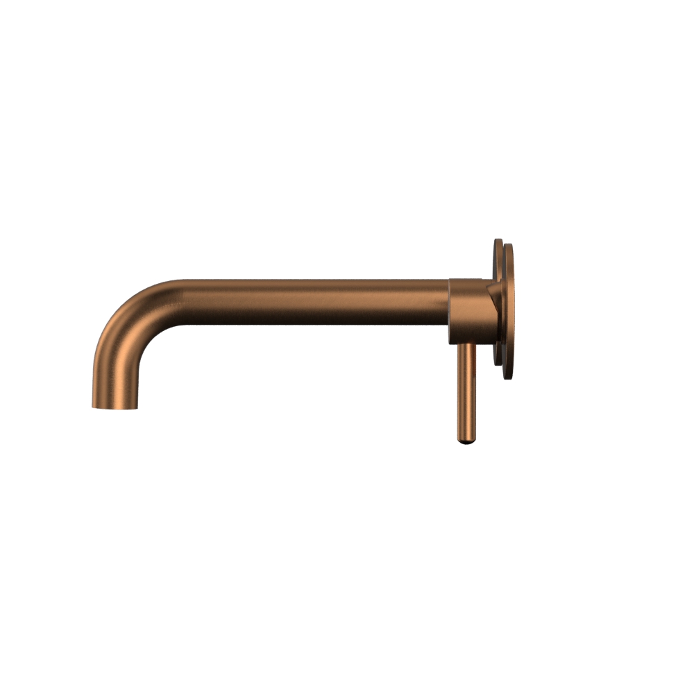 Смеситель для раковины скрытого монтажа 22 см. Whitecross Серия Y Y1215CPB (медь брашированная), без донного клапана