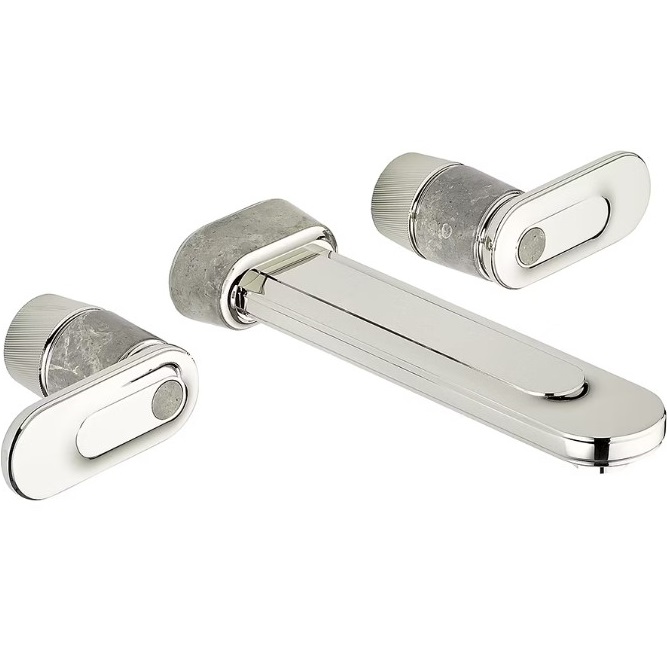 Смеситель для раковины срытого монтажа THG Corvair a manettes Fior di Bosco U8L-A02-40SGB (хром), без донного клапана