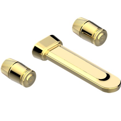 Смеситель для раковины срытого монтажа THG Corvair U8D-F01-40SGB (золотой), без донного клапана